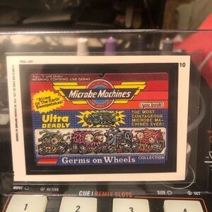 1992 O-Pee-Chee Wacky Brands Sticker Card Microbe Machines NM